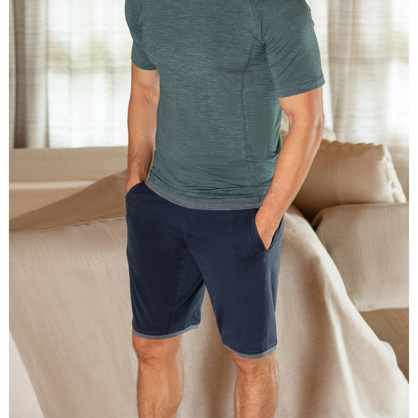 Merino Wool Pyjama Shorts Man - Stay Warm - sleeboo