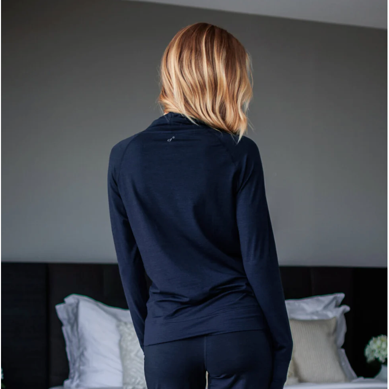 Merino Wool Long Sleeve Pyjama Top Woman - Stay Warm - sleeboo