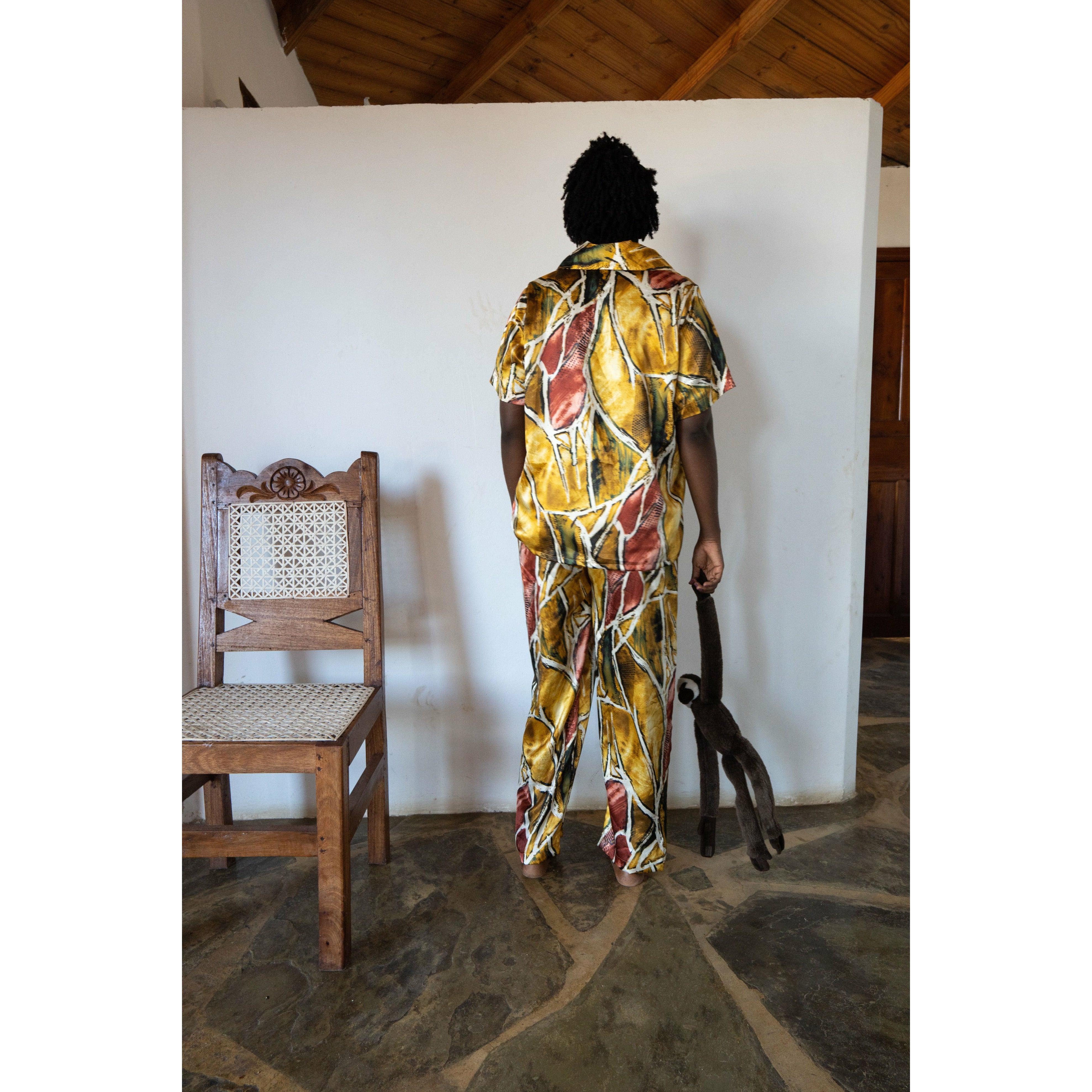 African Sunset Pyjama Set with Free Sleep Mask - Long Pants - Limited Edition - sleeboo