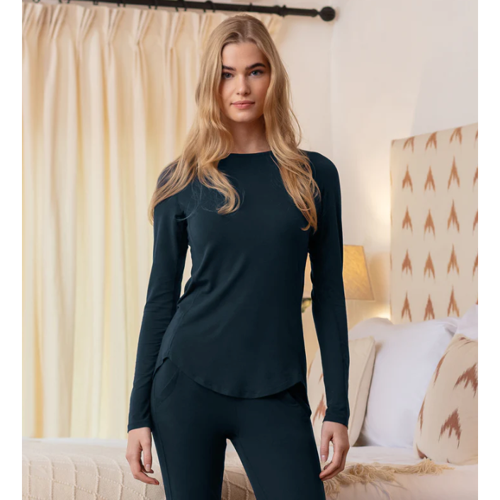 Long Sleeve Pyjama Top Woman - Balance - sleeboo