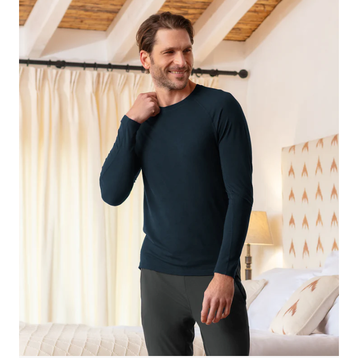 Long Sleeve Pyjama Top Man - Warm - sleeboo
