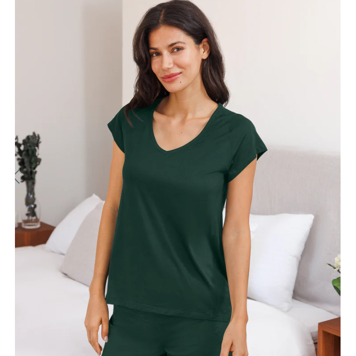 Short Sleeve Pyjama T-shirt Woman - Cooling - sleeboo