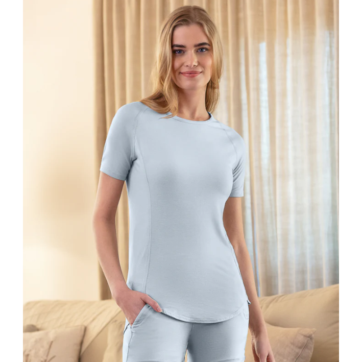 Short Sleeve Pyjama Top Woman - Balance - sleeboo